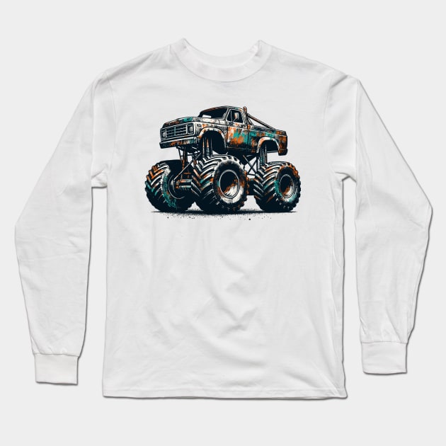 Monster Truck Long Sleeve T-Shirt by Vehicles-Art